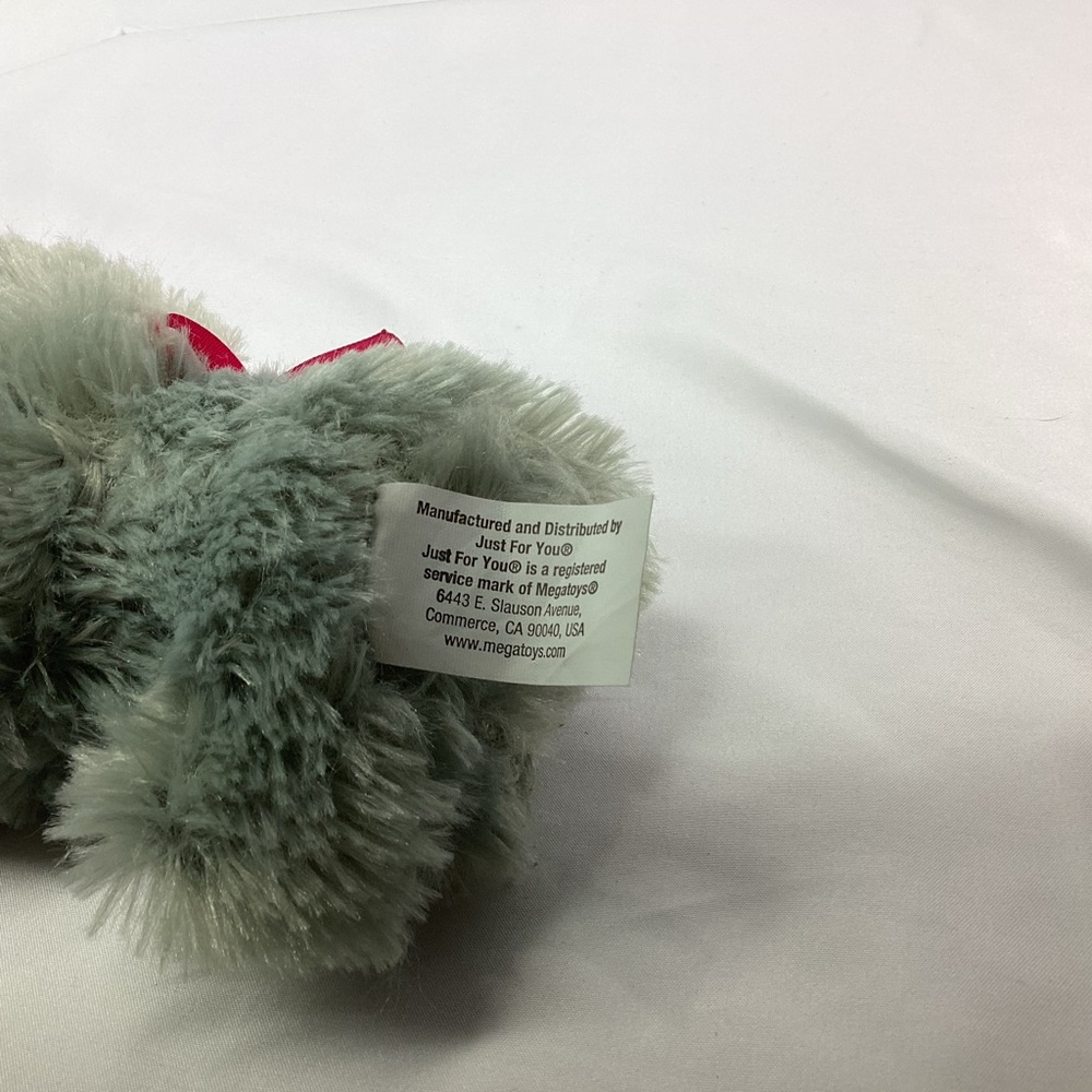 Mega Toys Sloth Gray w Pink Bow Just For You Plush 6" Stuffed Animal Toy Grey - Picture 6 of 9